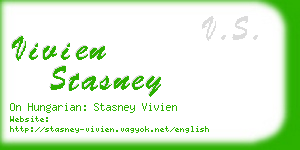 vivien stasney business card